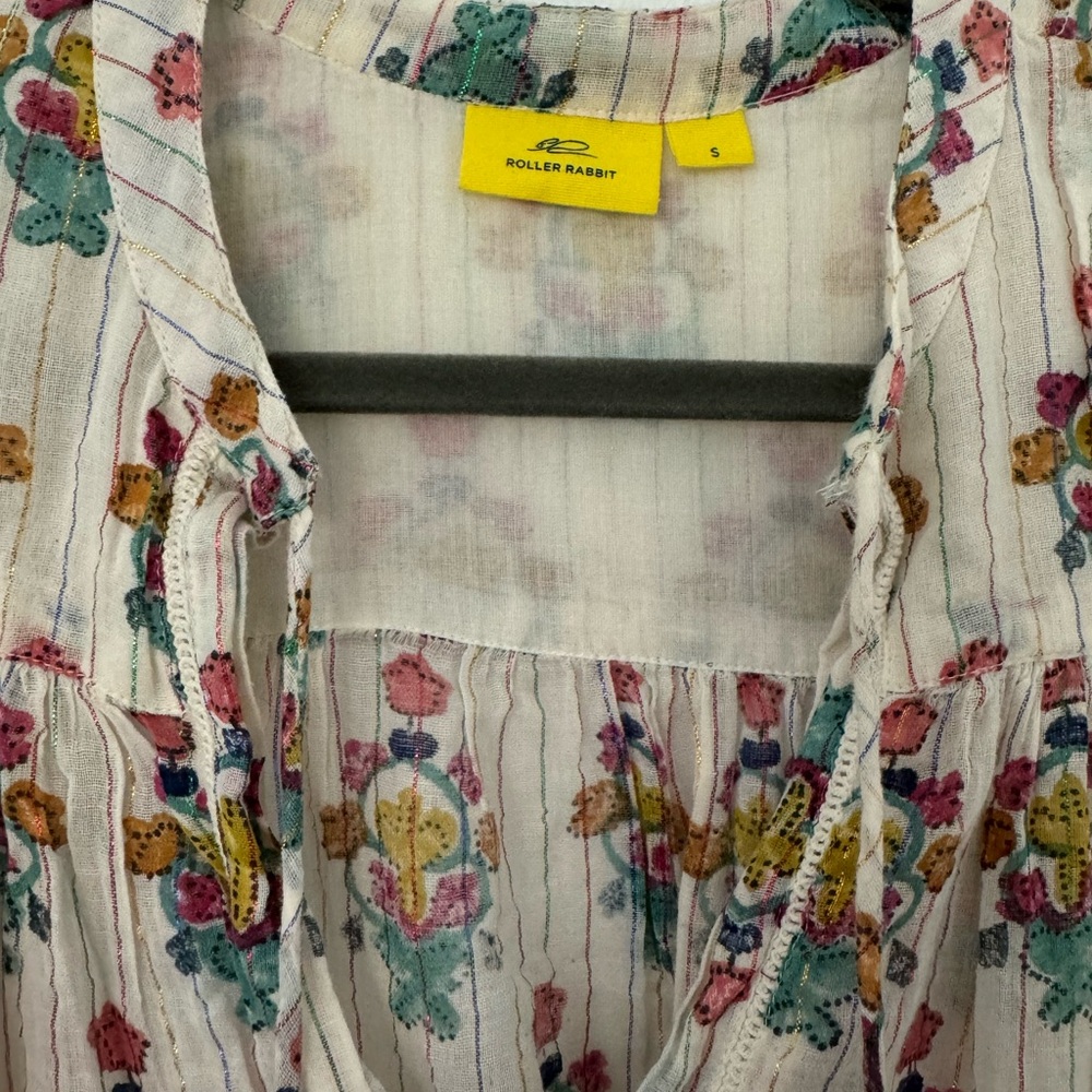 Roberta Roller Rabbit tunic Size Small - Picture 2 of 5